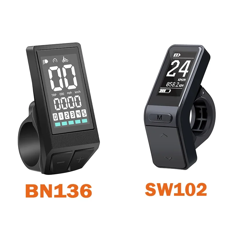 BAFANG Display BN136 SW102 LCD Electric Bicycle Instrument for Bafang BBS01 BBS02 BBSHD Motors