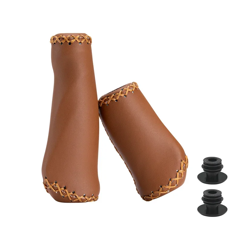 BAFANG Folding PU Leather Bicycle Handlebar Grip 22.2mm Bicycle Accessories Mountain Bike Shift Bar Cover Dust Stopper