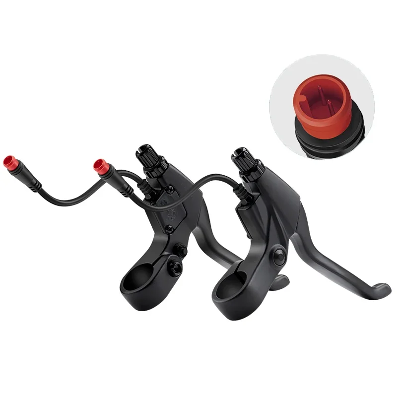 BAFANG 2 Pin Brake Levers Electric Bicycle Brake Lever Handlebar Grips 2 Wires Left & Right E-Bike Replacement Parts
